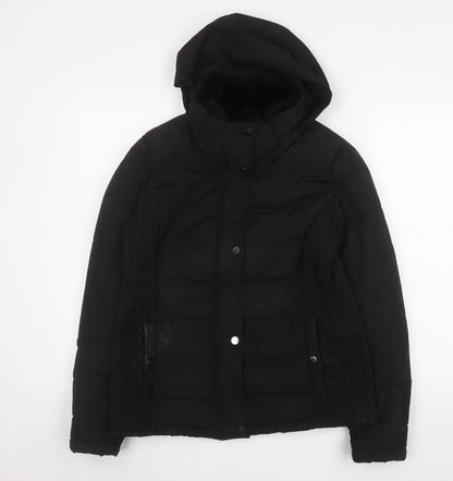 Womens UK Size 10 TU Black Puffer Jacket