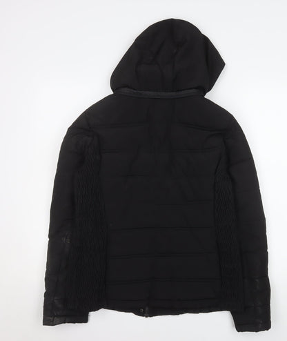 Womens UK Size 10 TU Black Puffer Jacket
