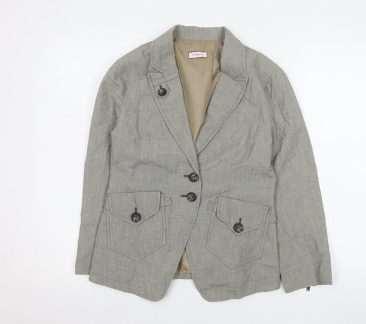 Womens UK Size 12 Max&Co Regular Grey Blazer