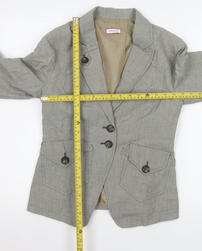 Womens UK Size 12 Max&Co Regular Grey Blazer