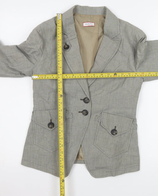 Womens UK Size 12 Max&Co Regular Grey Blazer
