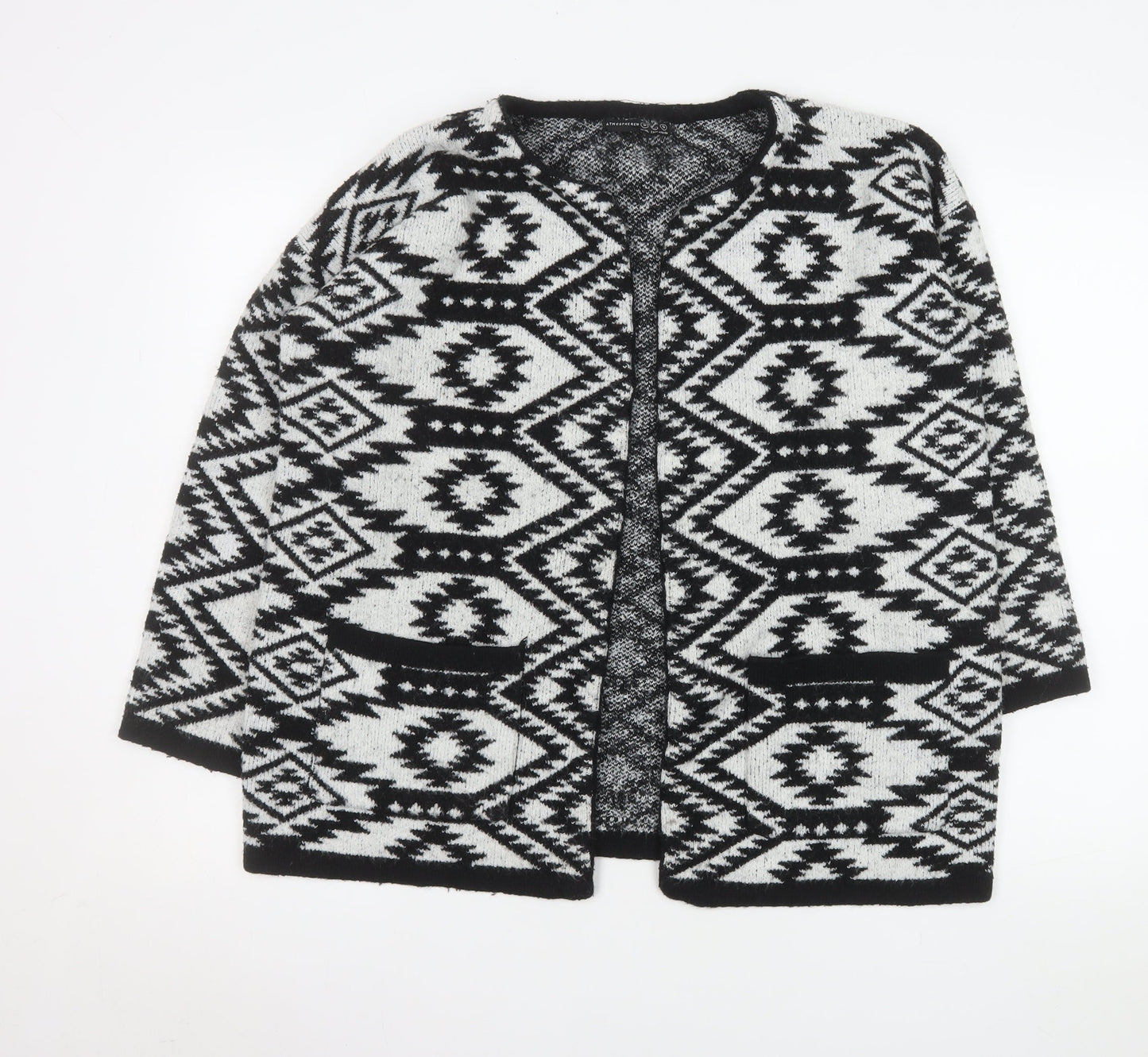Womens UK Size S Atmosphere Black Cardigan Jumper