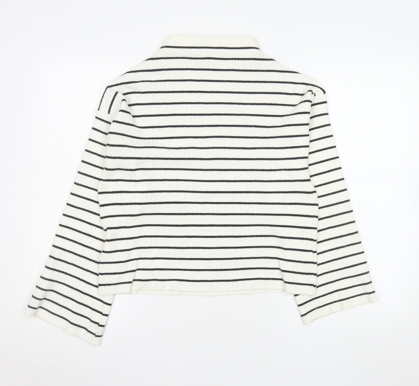 Womens UK Size 8 Topshop White Basic T-Shirt