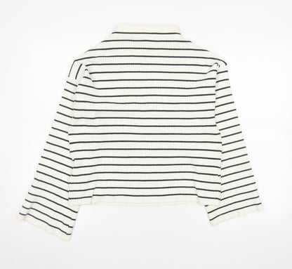 Womens UK Size 8 Topshop White Basic T-Shirt