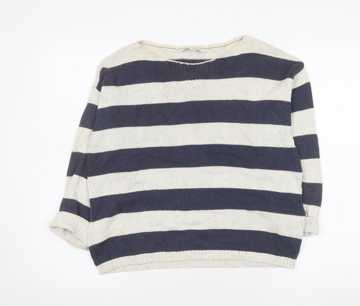 Womens UK Size 12 Fat Face Blue Pullover Jumper