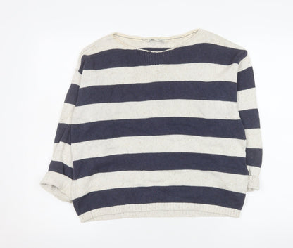 Womens UK Size 12 Fat Face Blue Pullover Jumper