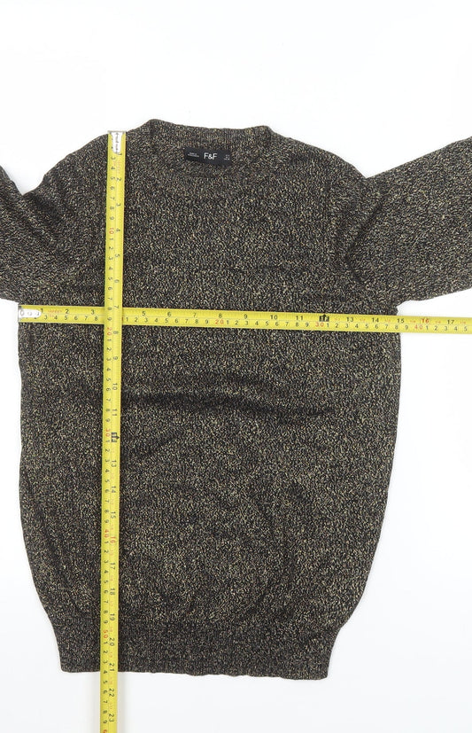 Womens UK Size 10 F&F Black Basic Blouse