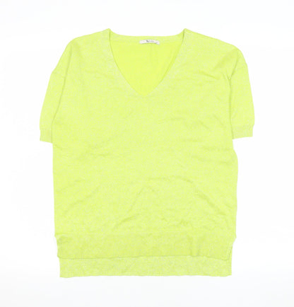 Womens UK Size 10 TU Yellow Basic T-Shirt