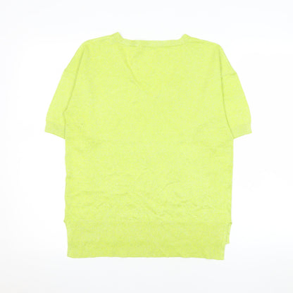 Womens UK Size 10 TU Yellow Basic T-Shirt
