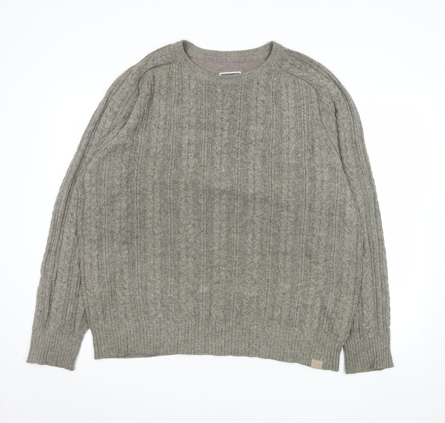 Mens UK Size L FatFace Grey Pullover Jumper