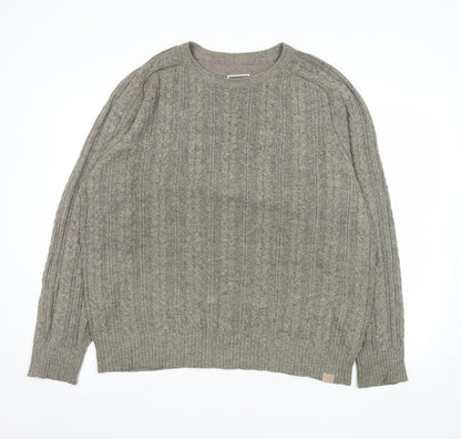 Mens UK Size L FatFace Grey Pullover Jumper