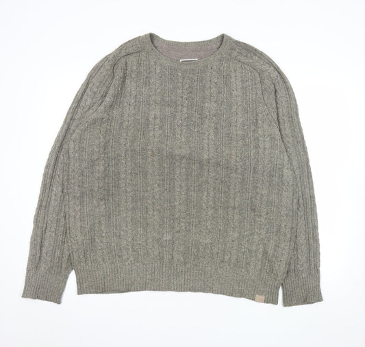 Mens UK Size L FatFace Grey Pullover Jumper
