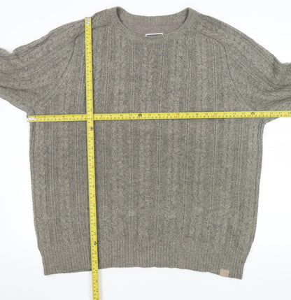Mens UK Size L FatFace Grey Pullover Jumper