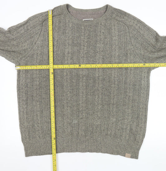 Mens UK Size L FatFace Grey Pullover Jumper