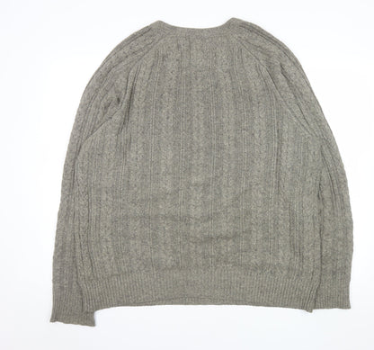 Mens UK Size L FatFace Grey Pullover Jumper