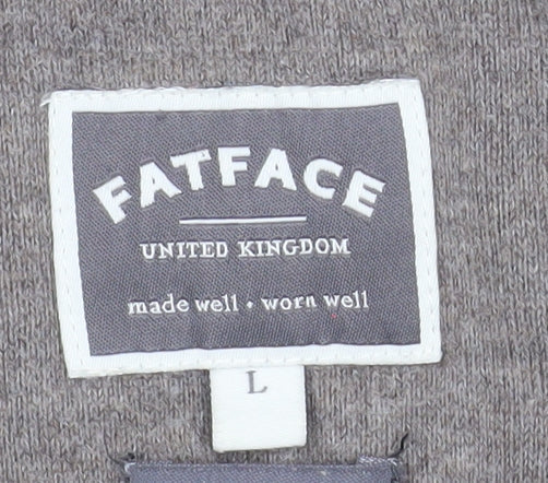 Mens UK Size L FatFace Grey Pullover Jumper