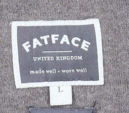 Mens UK Size L FatFace Grey Pullover Jumper