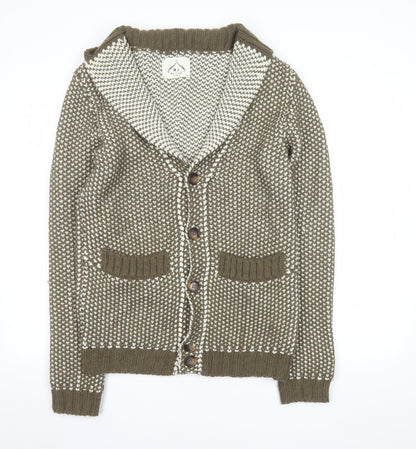 Womens UK Size S Maglieria Veneta Brown Cardigan Jumper