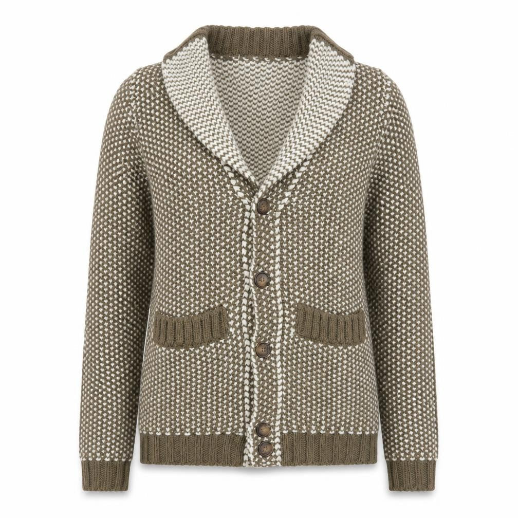 Womens UK Size S Maglieria Veneta Brown Cardigan Jumper