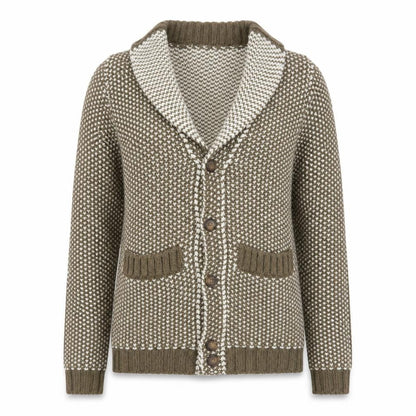 Womens UK Size S Maglieria Veneta Brown Cardigan Jumper