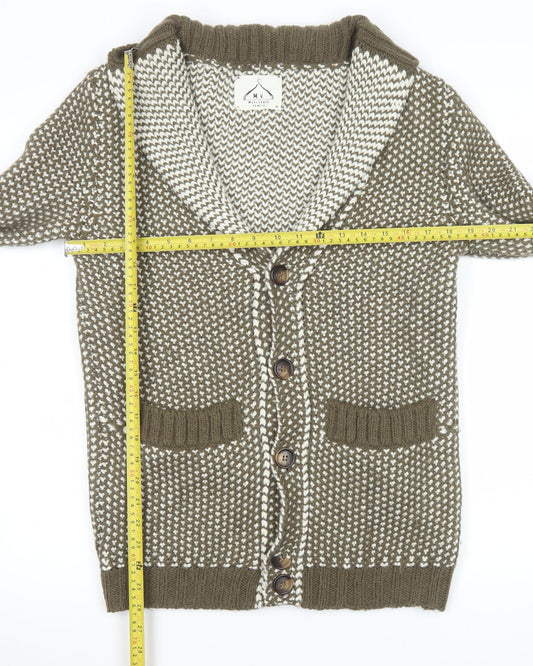 Womens UK Size S Maglieria Veneta Brown Cardigan Jumper