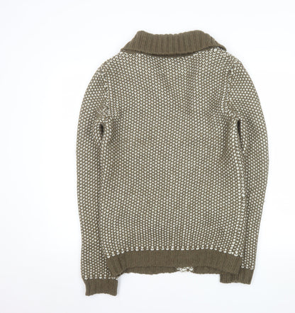Womens UK Size S Maglieria Veneta Brown Cardigan Jumper