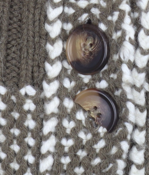 Womens UK Size S Maglieria Veneta Brown Cardigan Jumper