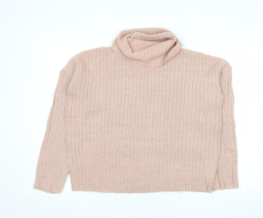 Womens UK Size M Brave Soul Beige Pullover Jumper