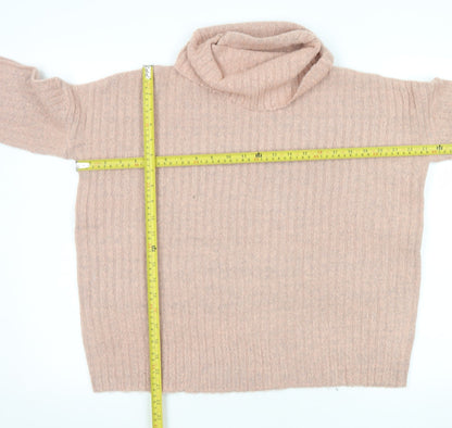 Womens UK Size M Brave Soul Beige Pullover Jumper