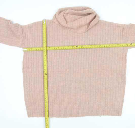 Womens UK Size M Brave Soul Beige Pullover Jumper