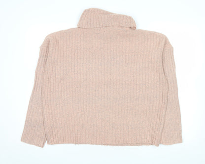 Womens UK Size M Brave Soul Beige Pullover Jumper