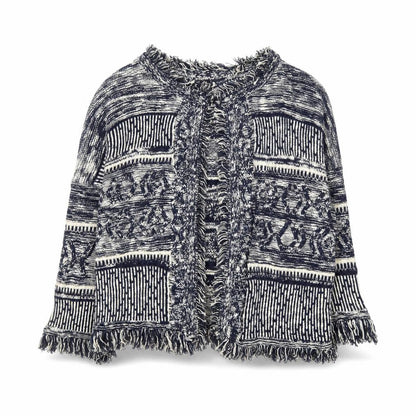 Marks and Spencer Women’s Blue Bohemian Knit Cape Medium