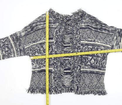 Marks and Spencer Women’s Blue Bohemian Knit Cape Medium