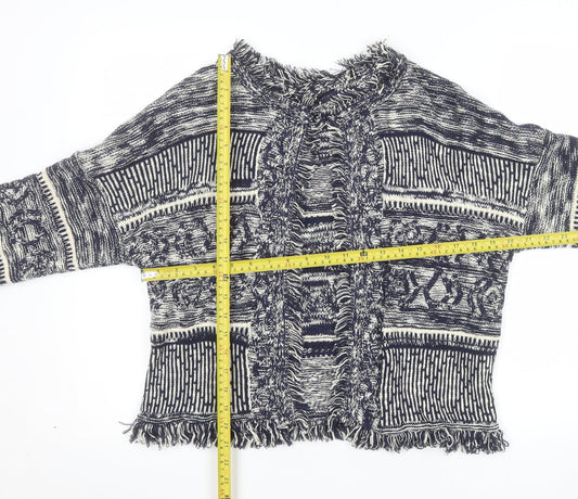Marks and Spencer Women’s Blue Bohemian Knit Cape Medium