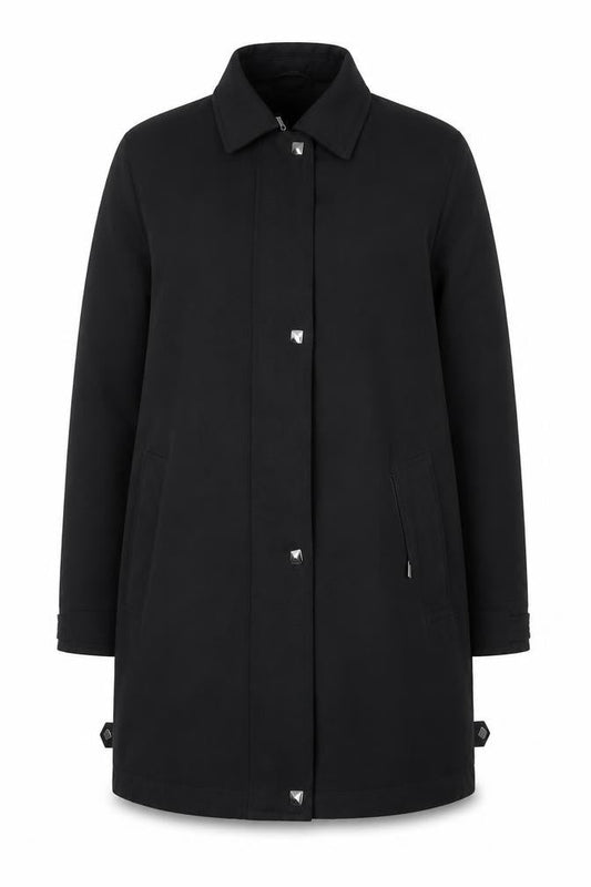 Womens UK Size 12 Klass Black Overcoat
