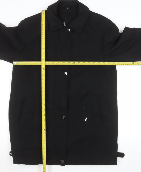 Womens UK Size 12 Klass Black Overcoat