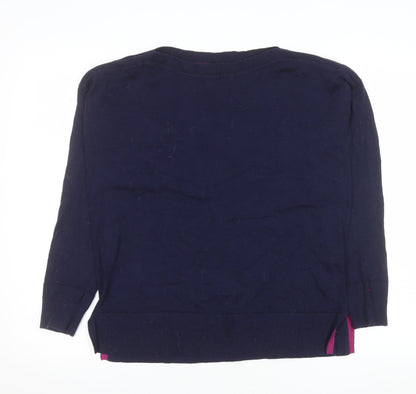 Womens UK Size 10 Joules Blue Pullover Jumper