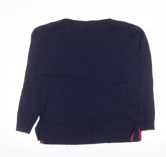 Womens UK Size 10 Joules Blue Pullover Jumper