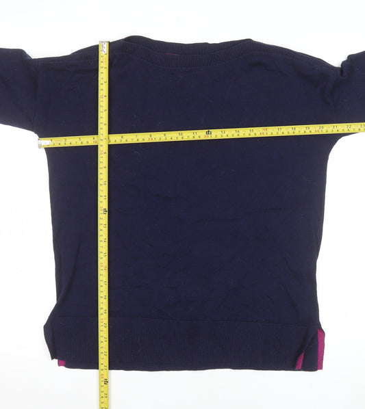 Womens UK Size 10 Joules Blue Pullover Jumper