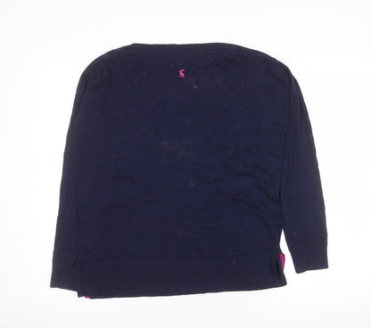 Womens UK Size 10 Joules Blue Pullover Jumper