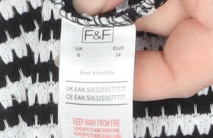 Womens UK Size 6 F&F Bodycon Dress