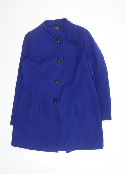 Womens UK Size 14 Marks and Spencer Blue Overcoat