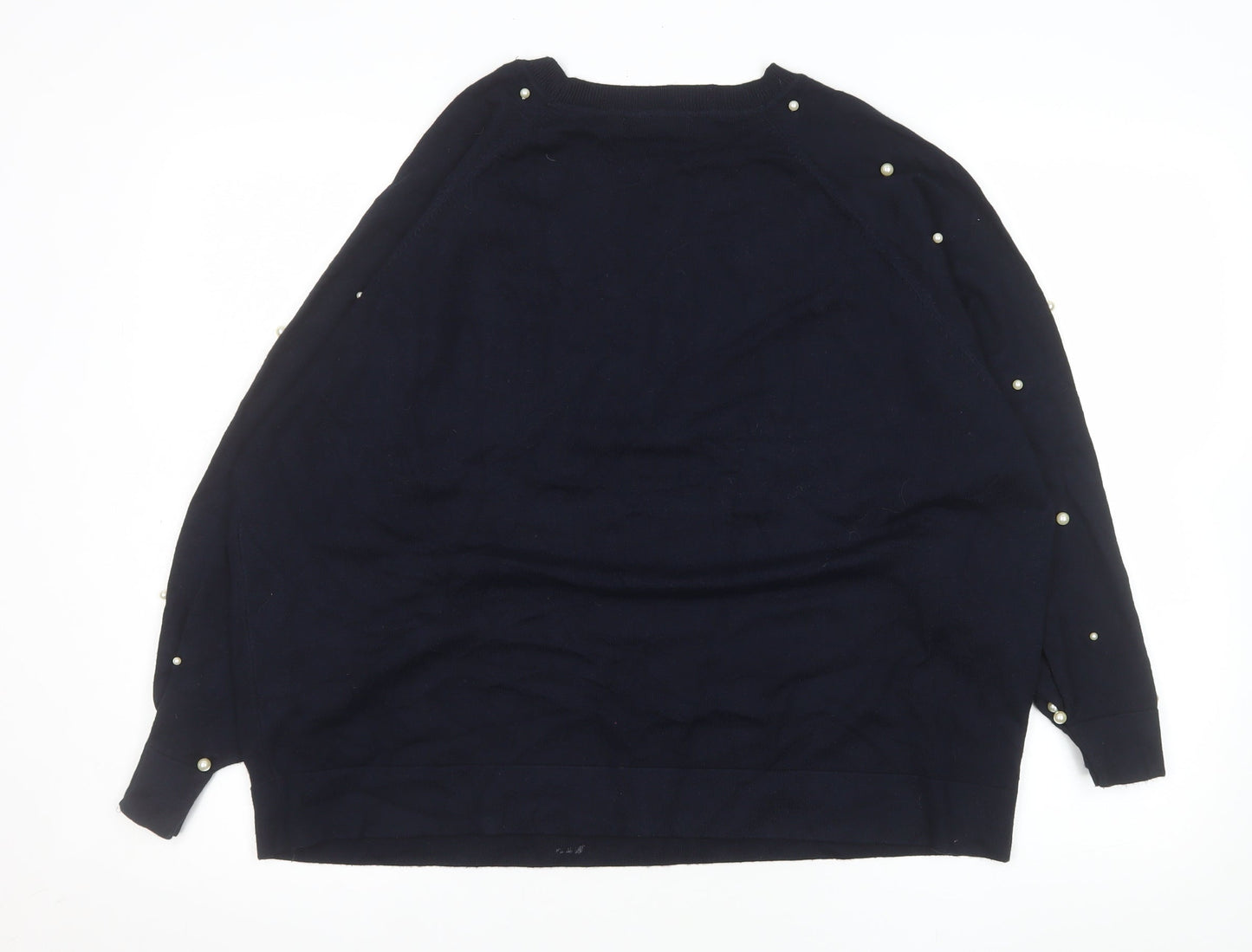 Womens UK Size 12 Zara Blue Pullover Jumper
