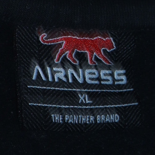 Mens UK Size XL Airness Black Full Zip Sweatshirt