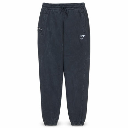 Mens UK Size S Gymshark Regular Fit Jogger Black Trousers