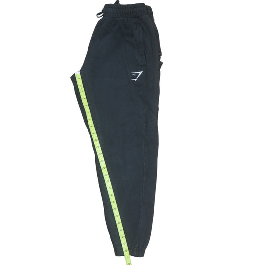 Mens UK Size S Gymshark Regular Fit Jogger Black Trousers