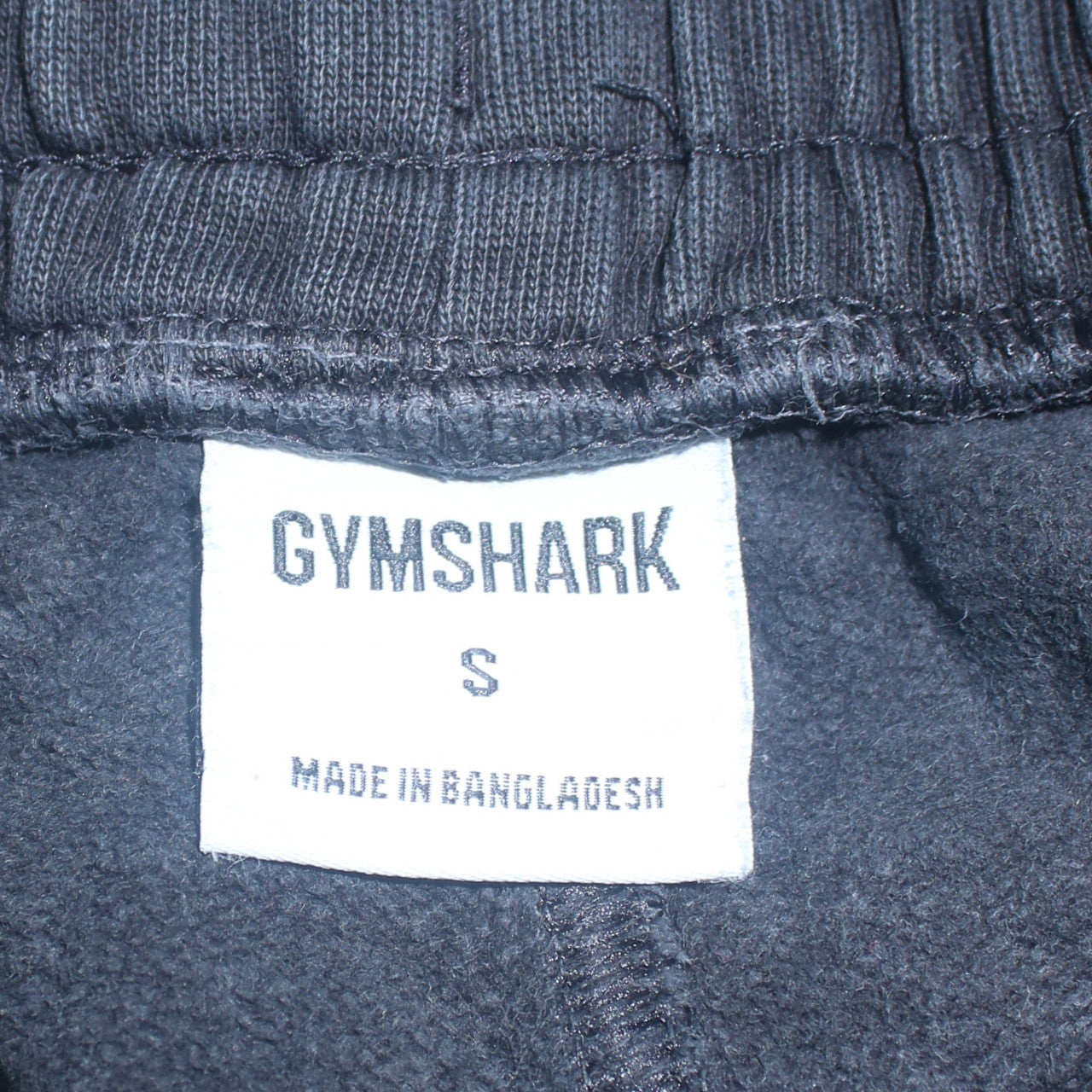 Mens UK Size S Gymshark Regular Fit Jogger Black Trousers