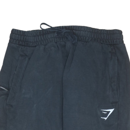 Mens UK Size S Gymshark Regular Fit Jogger Black Trousers