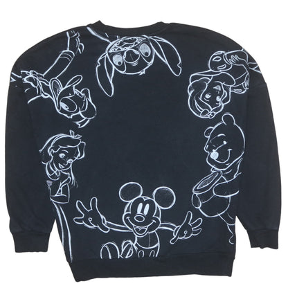 Womens UK Size M George Black Pullover Sweatshirt