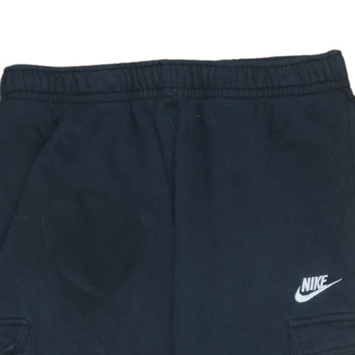 Boys UK Size L Nike Regular Fit Cargo Black Trousers